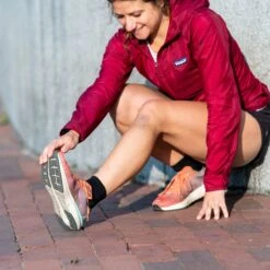 Women's Run Quarter No Cushion Ultra-Lightweight Running Sock -Darn Tough Outlet Store 02 1044 Run Black Lifestyle LS