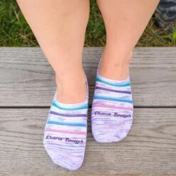 Women's Nova No Show Hidden Lightweight Lifestyle Sock -Darn Tough Outlet Store 02 6101 CosmicPurple LS