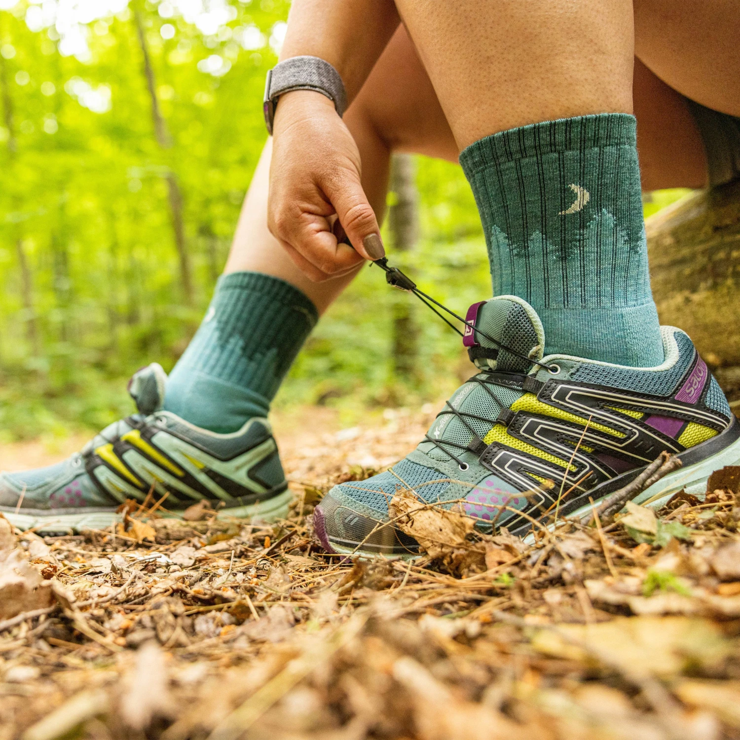 Women's Treeline Micro Crew Midweight Hiking Sock 3 Women's Treeline Micro Crew Midweight Hiking Sock - Image 3