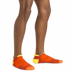 Men's Run No Show Tab Ultra-Lightweight Running Sock -Darn Tough Outlet Store 1039 Lava Model