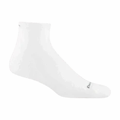 Men's Coolmax® Run Quarter Ultra-Lightweight Running Sock -Darn Tough Outlet Store 1055 White 892b596d b296 4fe9 b3de 402a0971b35d