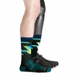 Men's Bolt Micro Crew Ultra-Lightweight Running Sock -Darn Tough Outlet Store 1056 Black Footwear Prosthetic