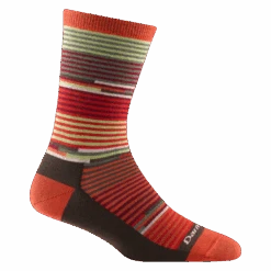 Women's Pixie Crew Lightweight Lifestyle Sock -Darn Tough Outlet Store 1692 Tomato