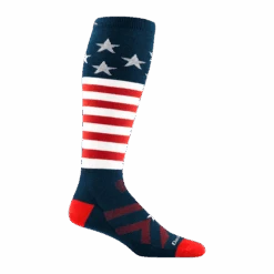 Men's Captain Stripe Over-the-Calf Lightweight Ski & Snowboard Sock