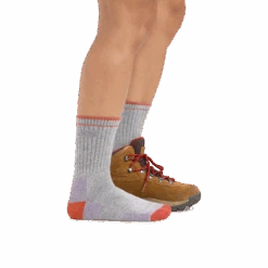 Women's Coolmax® Hiker Micro Crew Midweight Hiking Sock 8 Women's Coolmax® Hiker Micro Crew Midweight Hiking Sock -Darn Tough Outlet Store 1929 Light Gray footwear