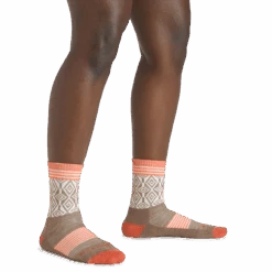 Women's Sobo Micro Crew Lightweight Hiking Sock -Darn Tough Outlet Store 1977 Bark Model