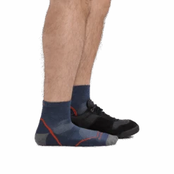 Men's Light Hiker Quarter Lightweight Hiking Sock 19 Men's Light Hiker Quarter Lightweight Hiking Sock -Darn Tough Outlet Store 1991 Denim footwear