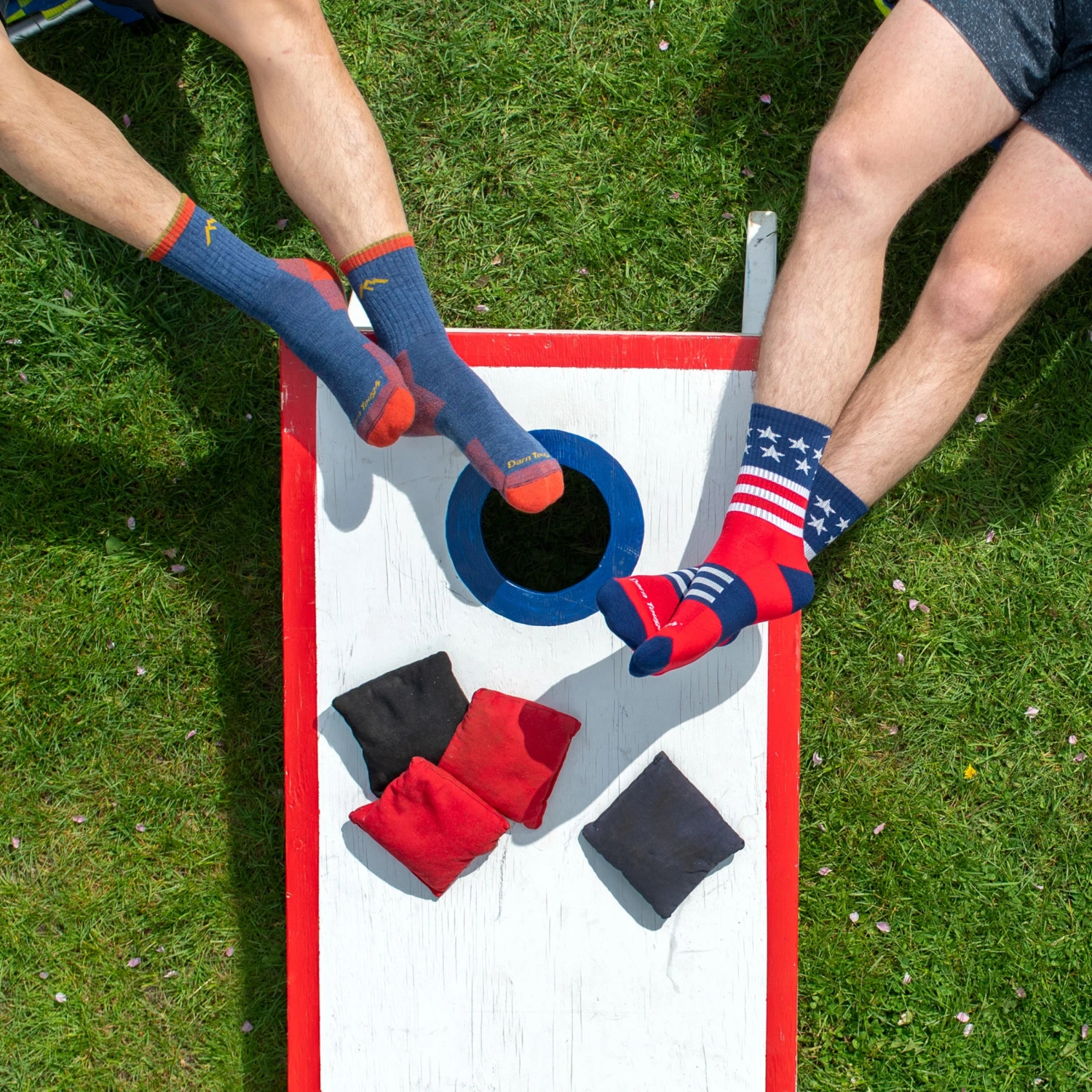 Men's Captain Stripe Micro Crew Lightweight Hiking Sock 4 Men's Captain Stripe Micro Crew Lightweight Hiking Sock - Image 4