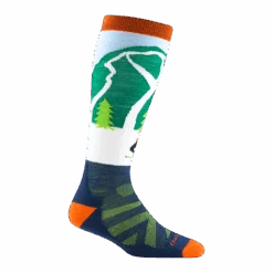 Kids Pow Cow And Polar Patroller Ski & Snowboard 2-Pack -Darn Tough Outlet Store 3036 Green 2