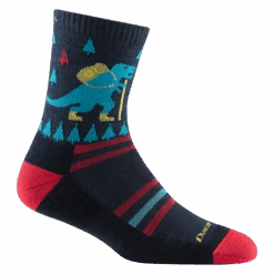 Kids Ty-Ranger-Saurus Micro Crew Lightweight Hiking Sock