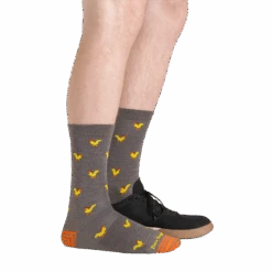 Men's Strut Crew Lightweight Lifestyle Sock -Darn Tough Outlet Store 6060 Taupe Footwear