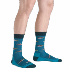 Men's Spey Fly Crew Lightweight Lifestyle Sock -Darn Tough Outlet Store 6085 Cascade Model