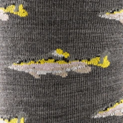 Men's Spey Fly Crew Lightweight Lifestyle Sock -Darn Tough Outlet Store 6085 Taupe Detail