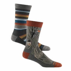 Men's Lightweight Lifestyle No Cushion 2-Pack 17 Men's Lightweight Lifestyle No Cushion 2-Pack -Darn Tough Outlet Store 6090 Charcoal 6111 Forest