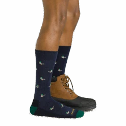 Men's Duck Duck Moose Crew Lightweight Lifestyle Sock -Darn Tough Outlet Store 6094 Eclipse Footwear