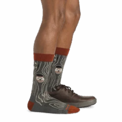 Men's Woody Crew Lightweight Lifestyle Sock -Darn Tough Outlet Store 6112 Forest Footwear