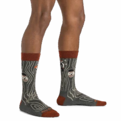 Men's Woody Crew Lightweight Lifestyle Sock -Darn Tough Outlet Store 6112 Forest Model