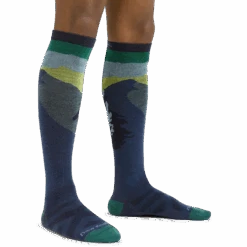 Men's Solstice Over-the-Calf Lightweight Ski & Snowboard Sock 12 Men's Solstice Over-the-Calf Lightweight Ski & Snowboard Sock -Darn Tough Outlet Store 8014 Midnight Model