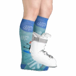Women's Penguin Peak Over-The-Calf Midweight Ski & Snowboard Sock 9 Women's Penguin Peak Over-The-Calf Midweight Ski & Snowboard Sock -Darn Tough Outlet Store 8037 Aqua Footwear