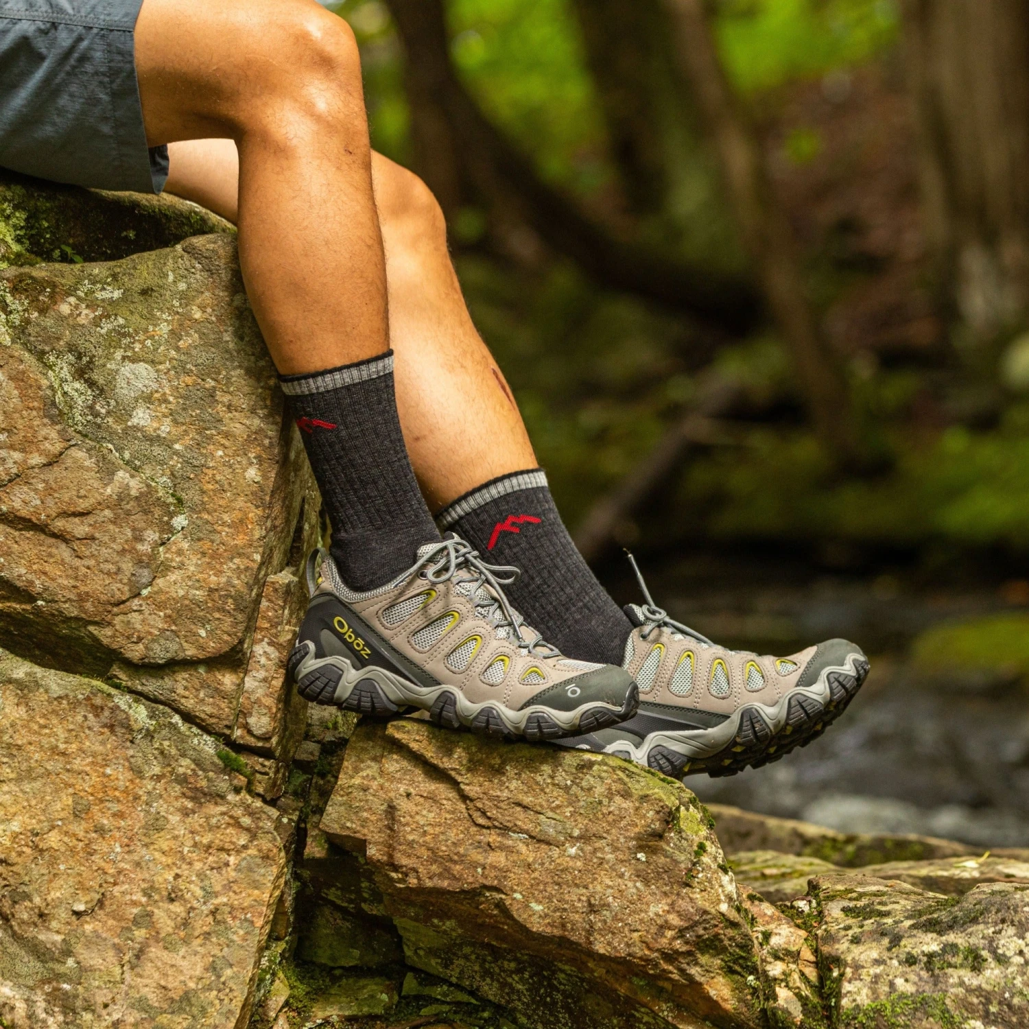 Men's And Women's Hiker Micro Crew 2-Pack Hiking Socks 6 Men's And Women's Hiker Micro Crew 2-Pack Hiking Socks - Image 6