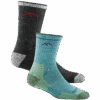 Men's And Women's Hiker Micro Crew 2-Pack Hiking Socks