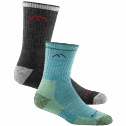 Men's And Women's Hiker Micro Crew 2-Pack Hiking Socks