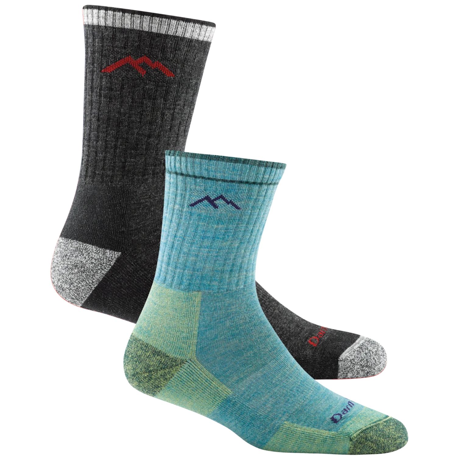 Men's And Women's Hiker Micro Crew 2-Pack Hiking Socks 1 Men's And Women's Hiker Micro Crew 2-Pack Hiking Socks