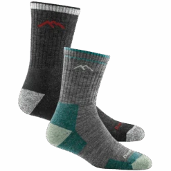 Men's And Women's Hiker Micro Crew 2-Pack Hiking Socks 15 Men's And Women's Hiker Micro Crew 2-Pack Hiking Socks -Darn Tough Outlet Store SS21 DTV Valentines ProductBundles 1466 B 1903 S