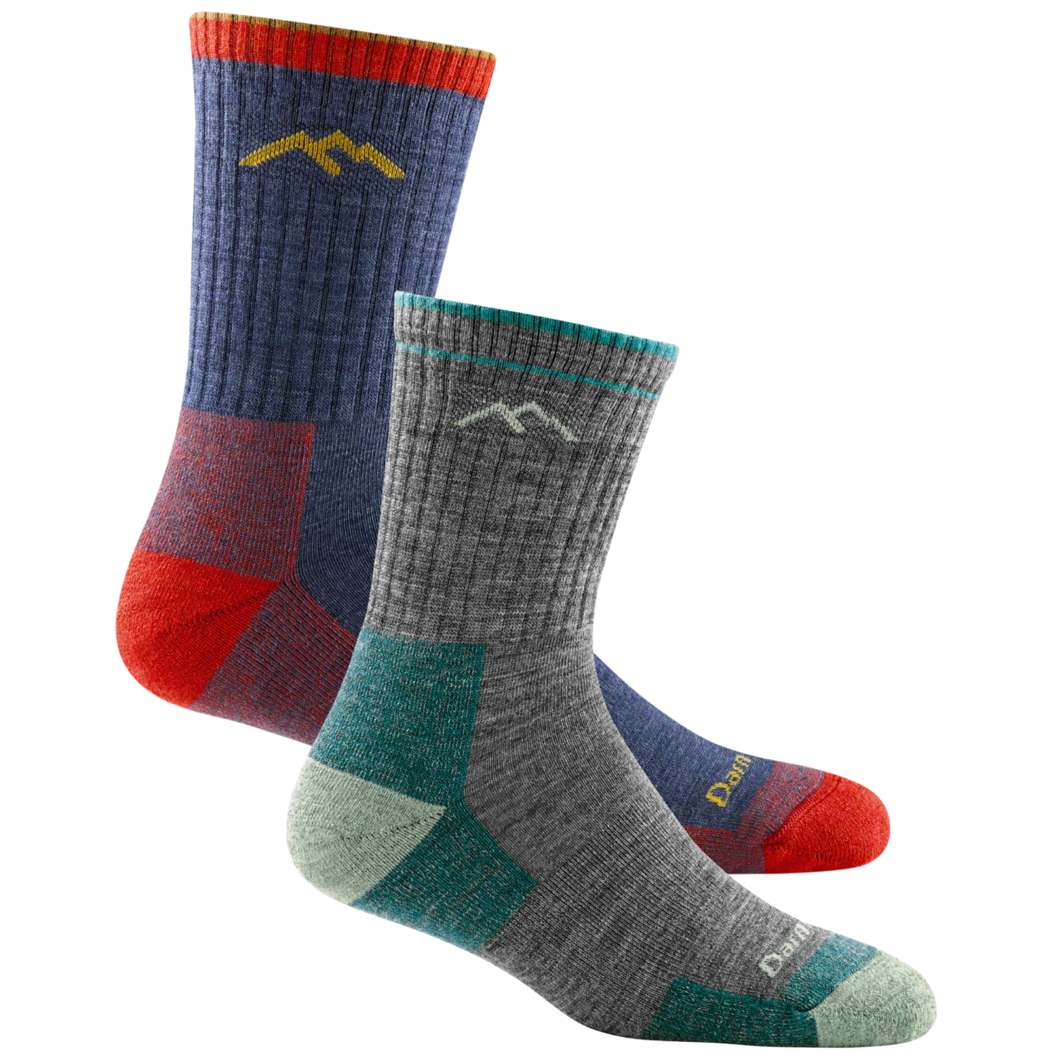 Men's And Women's Hiker Micro Crew 2-Pack Hiking Socks 2 Men's And Women's Hiker Micro Crew 2-Pack Hiking Socks - Image 2