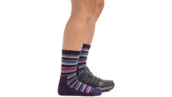 Darn Tough Decade Stripe Micro Crew Midweight Hiking Socks - Women's 10 Darn Tough Decade Stripe Micro Crew Midweight Hiking Socks - Women's -Darn Tough Outlet Store opplanet darn tough decade stripe micro crew midweight hiking sock womens blackberry small 1994 blackberry s darn av 2