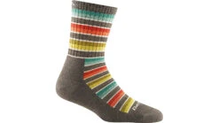 Darn Tough Decade Stripe Micro Crew Midweight Hiking Socks - Women's 9 Darn Tough Decade Stripe Micro Crew Midweight Hiking Socks - Women's -Darn Tough Outlet Store opplanet darn tough decade stripe micro crew midweight hiking sock womens taupe small 1994 taupe s darn main