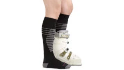 Darn Tough Edge Thermolite OTC Midweight Ski Sock - Womens -Darn Tough Outlet Store opplanet darn tough edge thermolite otc midweight w cushion w padded shin ski sock womens black small 8030 black s darn av 2
