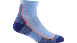 Darn Tough Hiker 1/4 Midweight Socks With Cushion - Womens -Darn Tough Outlet Store opplanet darn tough hiker 1 4 midweight sock with cushion womens dusk denim small 1958 dusk denim s darn main