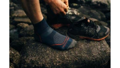 Darn Tough Light Hiker Quarter Lightweight Hiking Socks - Men's -Darn Tough Outlet Store opplanet darn tough light hiker quarter lightweight hiking sock mens denim extra large 1991 denim xl darn av 3