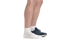 Darn Tough Run Quarter Ultra-Lightweight Running Socks - Men's -Darn Tough Outlet Store opplanet darn tough run quarter ultra lightweight running sock mens white extra large 1034 white xl darn av 2